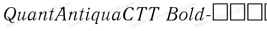 QuantAntiquaCTT Bold字体转换